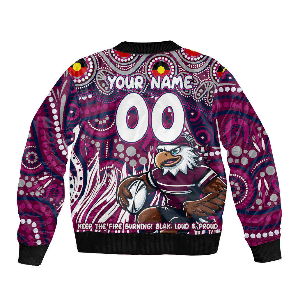 Custom Australia NAIDOC Week 2024 Bomber Jacket Sea Eagles Mascot Keep The Fire Burning