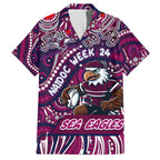 Custom Australia NAIDOC Week 2024 Hawaiian Shirt Sea Eagles Mascot Keep The Fire Burning