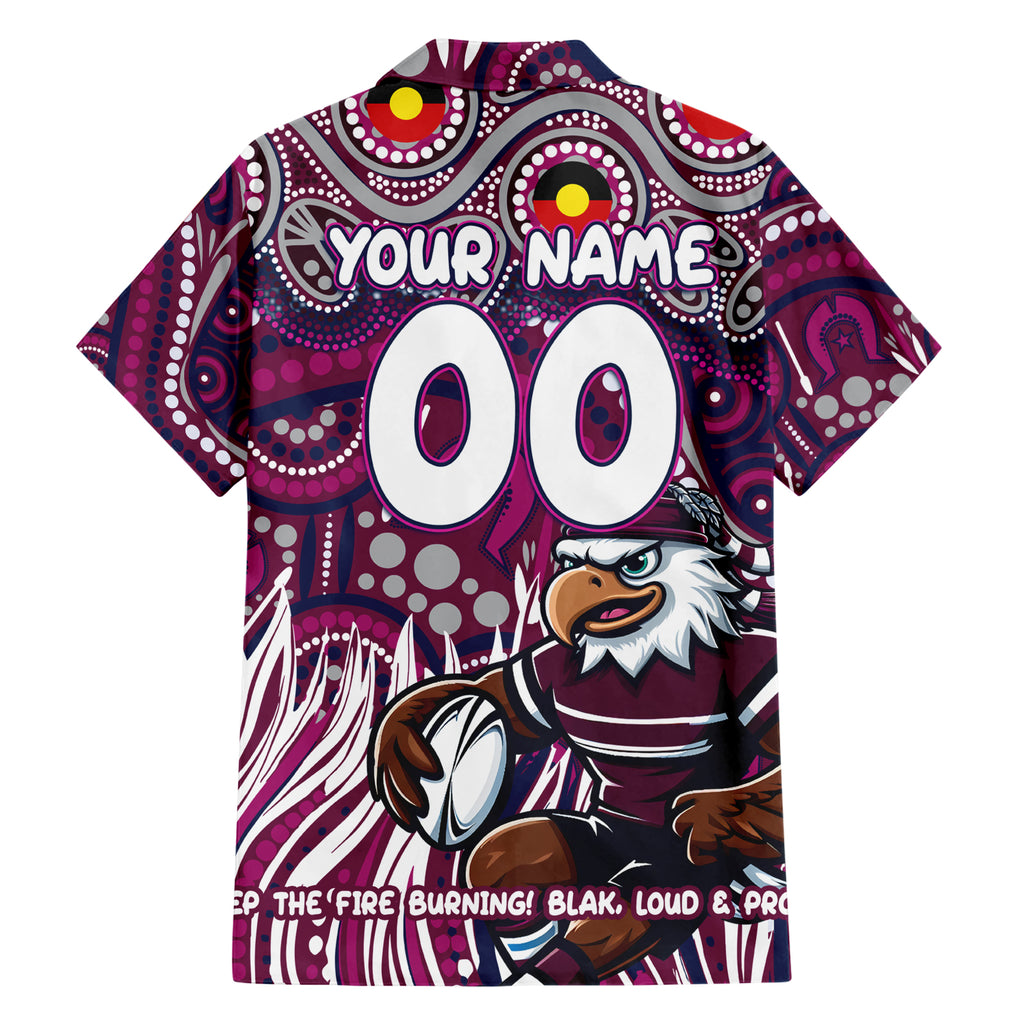 Custom Australia NAIDOC Week 2024 Hawaiian Shirt Sea Eagles Mascot Keep The Fire Burning