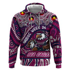 Custom Australia NAIDOC Week 2024 Hoodie Sea Eagles Mascot Keep The Fire Burning