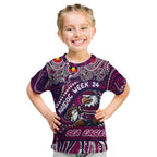 Custom Australia NAIDOC Week 2024 Kid T Shirt Sea Eagles Mascot Keep The Fire Burning