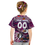 Custom Australia NAIDOC Week 2024 Kid T Shirt Sea Eagles Mascot Keep The Fire Burning