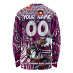 Custom Australia NAIDOC Week 2024 Long Sleeve Shirt Sea Eagles Mascot Keep The Fire Burning
