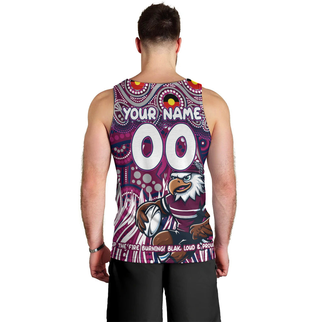 Custom Australia NAIDOC Week 2024 Men Tank Top Sea Eagles Mascot Keep The Fire Burning