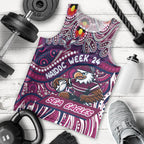 Custom Australia NAIDOC Week 2024 Men Tank Top Sea Eagles Mascot Keep The Fire Burning