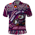Custom Australia NAIDOC Week 2024 Polo Shirt Sea Eagles Mascot Keep The Fire Burning