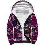 Custom Australia NAIDOC Week 2024 Sherpa Hoodie Sea Eagles Mascot Keep The Fire Burning