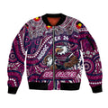 Custom Australia NAIDOC Week 2024 Sleeve Zip Bomber Jacket Sea Eagles Mascot Keep The Fire Burning