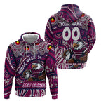 Custom Australia NAIDOC Week 2024 Zip Hoodie Sea Eagles Mascot Keep The Fire Burning