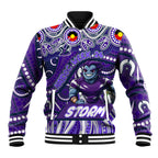 Custom Australia NAIDOC Week 2024 Baseball Jacket Melbourne Storm Mascot Keep The Fire Burning