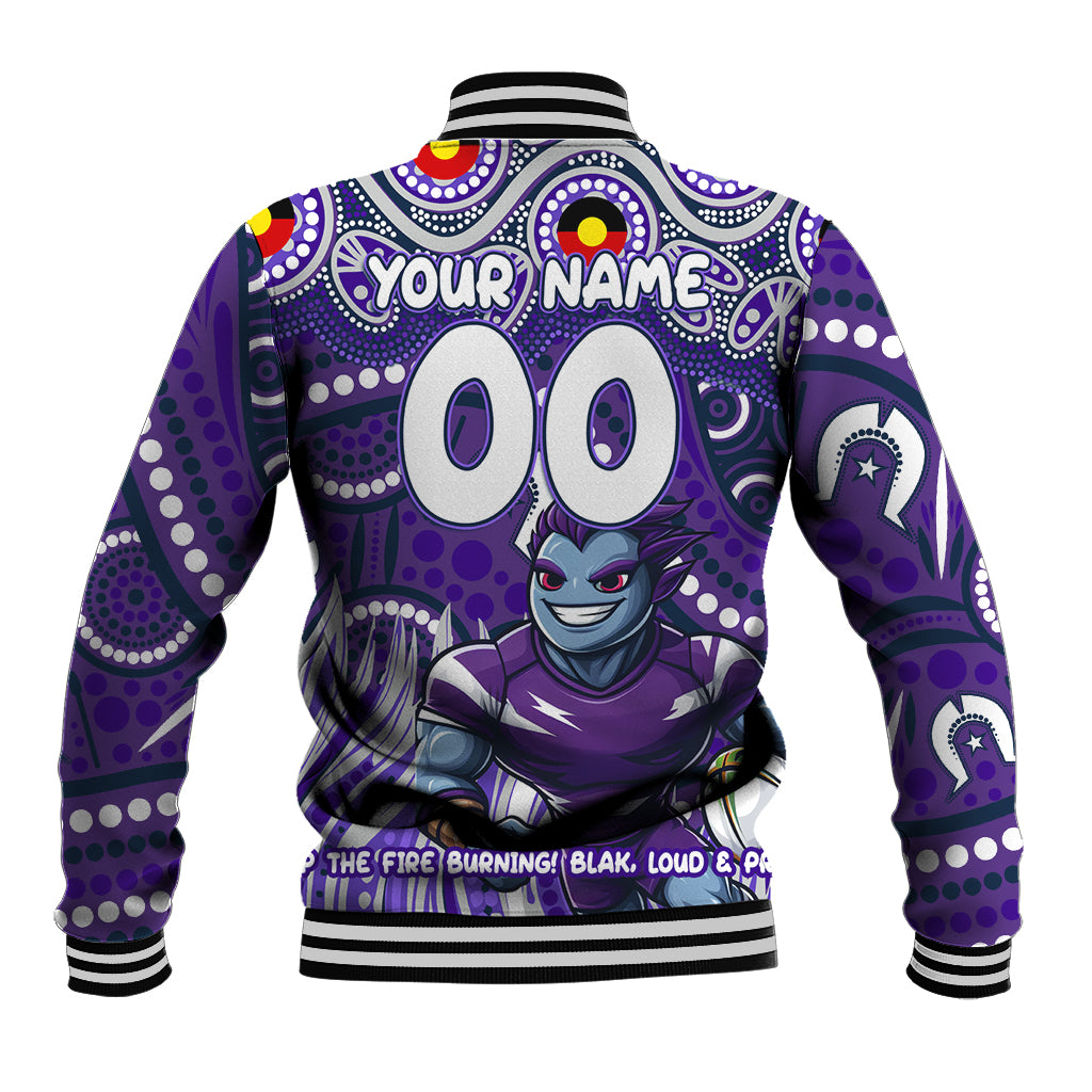 Custom Australia NAIDOC Week 2024 Baseball Jacket Melbourne Storm Mascot Keep The Fire Burning