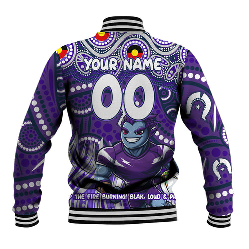 Custom Australia NAIDOC Week 2024 Baseball Jacket Melbourne Storm Mascot Keep The Fire Burning