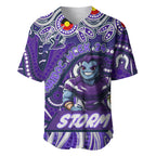 Custom Australia NAIDOC Week 2024 Baseball Jersey Melbourne Storm Mascot Keep The Fire Burning