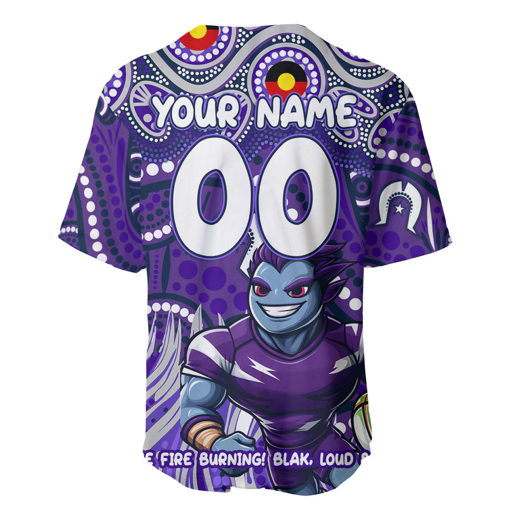Custom Australia NAIDOC Week 2024 Baseball Jersey Melbourne Storm Mascot Keep The Fire Burning
