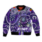 Custom Australia NAIDOC Week 2024 Bomber Jacket Melbourne Storm Mascot Keep The Fire Burning