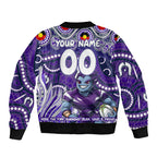 Custom Australia NAIDOC Week 2024 Bomber Jacket Melbourne Storm Mascot Keep The Fire Burning