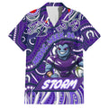 Custom Australia NAIDOC Week 2024 Hawaiian Shirt Melbourne Storm Mascot Keep The Fire Burning