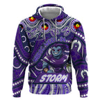 Custom Australia NAIDOC Week 2024 Hoodie Melbourne Storm Mascot Keep The Fire Burning