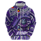 Custom Australia NAIDOC Week 2024 Hoodie Melbourne Storm Mascot Keep The Fire Burning