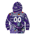 Custom Australia NAIDOC Week 2024 Kid Hoodie Melbourne Storm Mascot Keep The Fire Burning