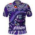 Custom Australia NAIDOC Week 2024 Polo Shirt Melbourne Storm Mascot Keep The Fire Burning