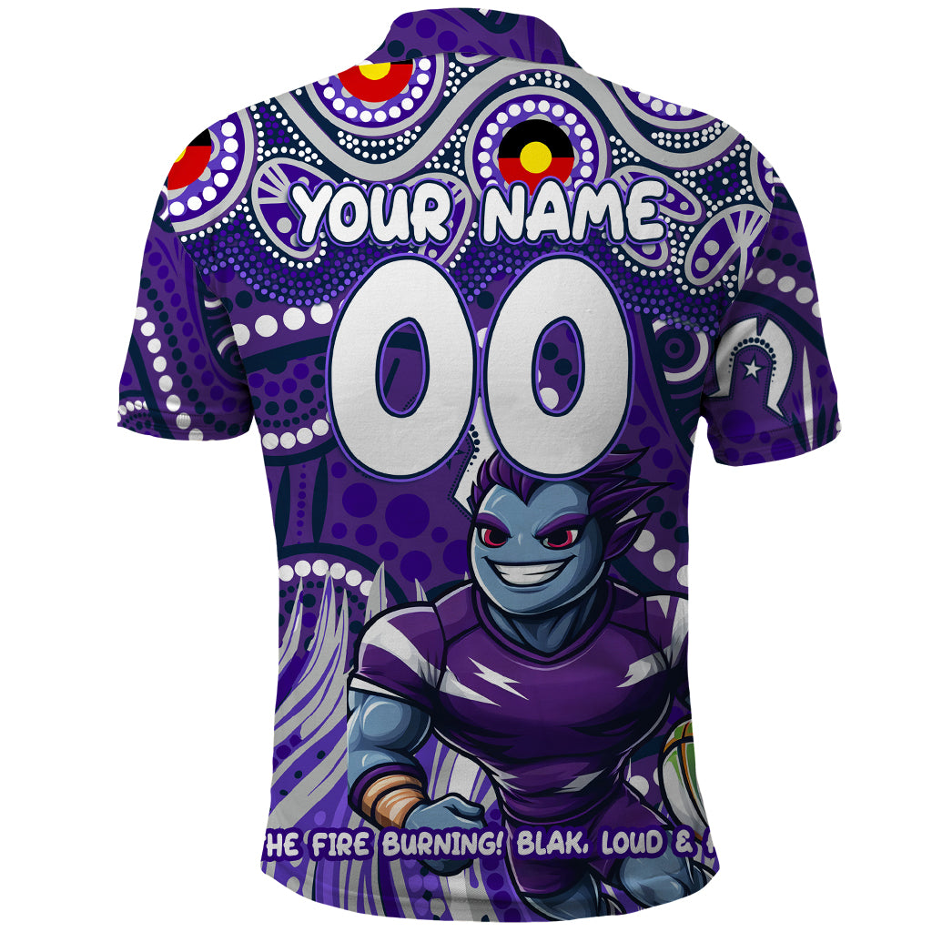 Custom Australia NAIDOC Week 2024 Polo Shirt Melbourne Storm Mascot Keep The Fire Burning