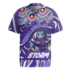 Custom Australia NAIDOC Week 2024 Rugby Jersey Melbourne Storm Mascot Keep The Fire Burning