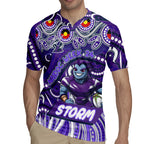 Custom Australia NAIDOC Week 2024 Rugby Jersey Melbourne Storm Mascot Keep The Fire Burning