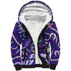 Custom Australia NAIDOC Week 2024 Sherpa Hoodie Melbourne Storm Mascot Keep The Fire Burning