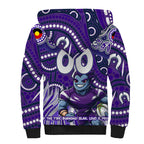 Custom Australia NAIDOC Week 2024 Sherpa Hoodie Melbourne Storm Mascot Keep The Fire Burning