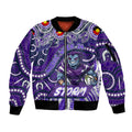 Custom Australia NAIDOC Week 2024 Sleeve Zip Bomber Jacket Melbourne Storm Mascot Keep The Fire Burning