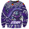 Custom Australia NAIDOC Week 2024 Sweatshirt Melbourne Storm Mascot Keep The Fire Burning