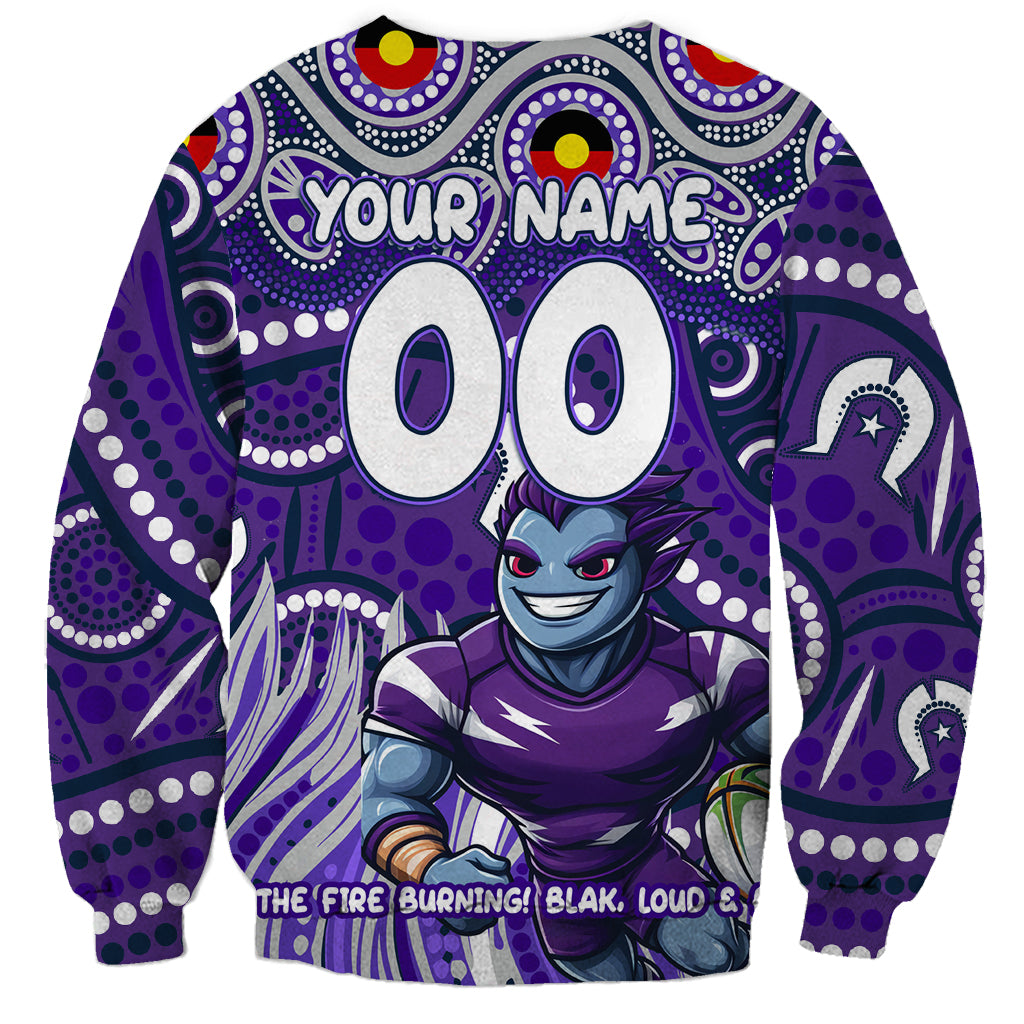 Custom Australia NAIDOC Week 2024 Sweatshirt Melbourne Storm Mascot Keep The Fire Burning