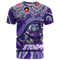 Custom Australia NAIDOC Week 2024 T Shirt Melbourne Storm Mascot Keep The Fire Burning
