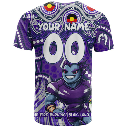 Custom Australia NAIDOC Week 2024 T Shirt Melbourne Storm Mascot Keep The Fire Burning