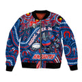 Custom Australia NAIDOC Week 2024 Bomber Jacket Newcastle Knights Mascot Keep The Fire Burning