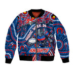Custom Australia NAIDOC Week 2024 Bomber Jacket Newcastle Knights Mascot Keep The Fire Burning