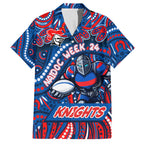 Custom Australia NAIDOC Week 2024 Hawaiian Shirt Newcastle Knights Mascot Keep The Fire Burning
