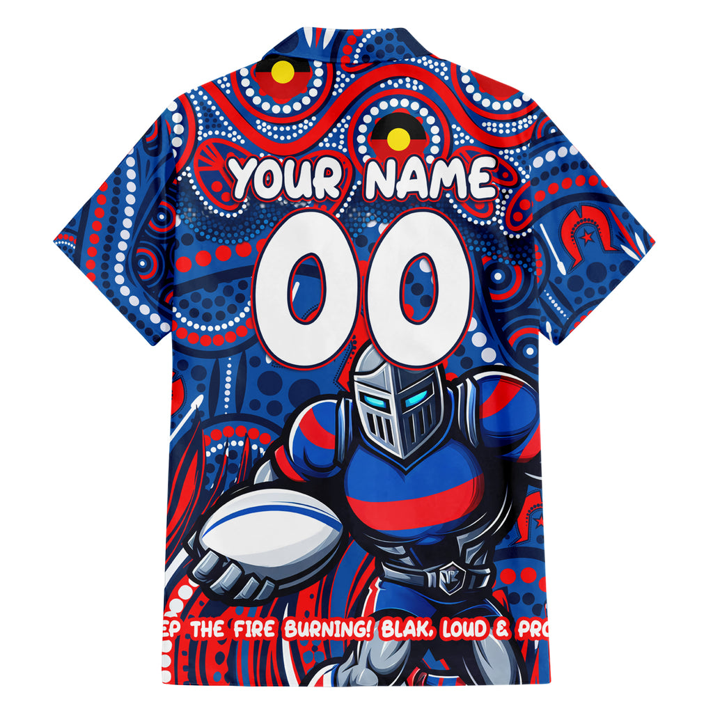 Custom Australia NAIDOC Week 2024 Hawaiian Shirt Newcastle Knights Mascot Keep The Fire Burning