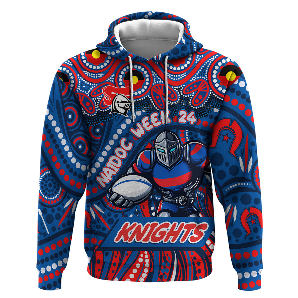 Custom Australia NAIDOC Week 2024 Hoodie Newcastle Knights Mascot Keep The Fire Burning