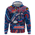 Custom Australia NAIDOC Week 2024 Hoodie Newcastle Knights Mascot Keep The Fire Burning