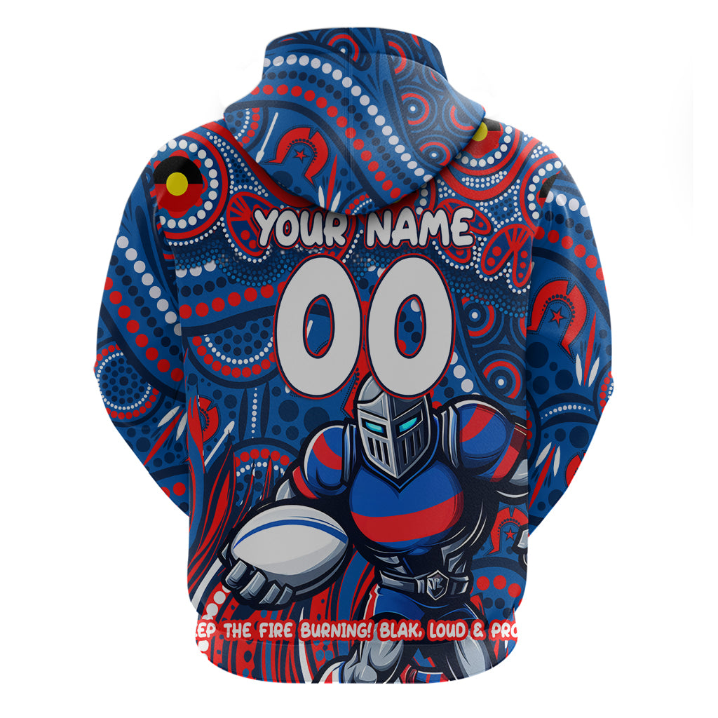 Custom Australia NAIDOC Week 2024 Hoodie Newcastle Knights Mascot Keep The Fire Burning