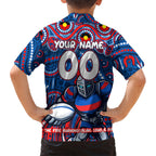 Custom Australia NAIDOC Week 2024 Kid Hawaiian Shirt Newcastle Knights Mascot Keep The Fire Burning