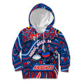 Custom Australia NAIDOC Week 2024 Kid Hoodie Newcastle Knights Mascot Keep The Fire Burning