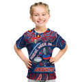Custom Australia NAIDOC Week 2024 Kid T Shirt Newcastle Knights Mascot Keep The Fire Burning
