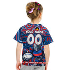 Custom Australia NAIDOC Week 2024 Kid T Shirt Newcastle Knights Mascot Keep The Fire Burning