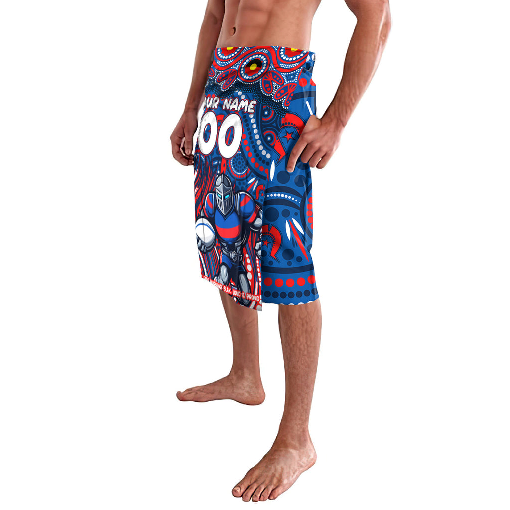 Custom Australia NAIDOC Week 2024 Lavalava Newcastle Knights Mascot Keep The Fire Burning