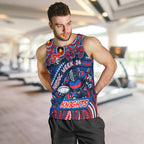 Custom Australia NAIDOC Week 2024 Men Tank Top Newcastle Knights Mascot Keep The Fire Burning