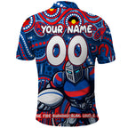 Custom Australia NAIDOC Week 2024 Polo Shirt Newcastle Knights Mascot Keep The Fire Burning