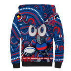 Custom Australia NAIDOC Week 2024 Sherpa Hoodie Newcastle Knights Mascot Keep The Fire Burning